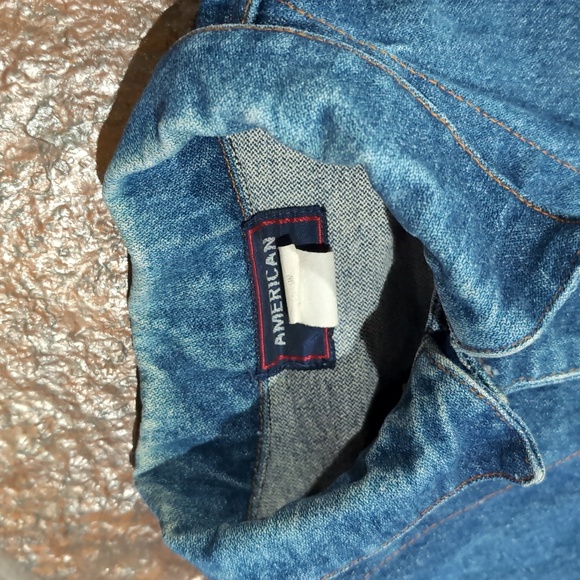 Vintage 80’s American Hero Distressed Denim Jean Jacket Size Medium - Picture 3 of 11